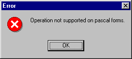 C++Builder error dialog